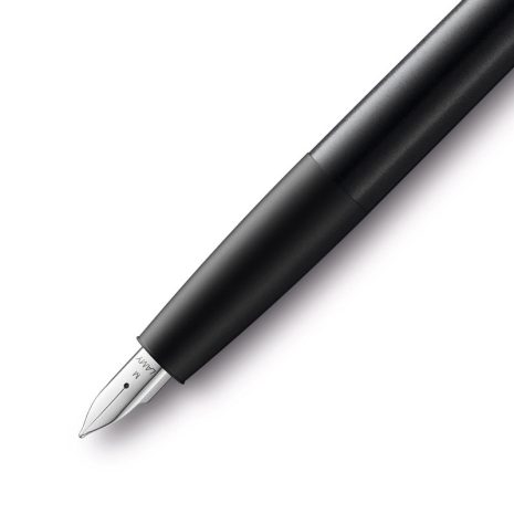 LM-077_BK_M_R_02-Lamy Aion Silver & Black Fountain Pen- Medium lm-077_bk_m_r_02-lamy-aion-silver-black-fountain-pen-medium