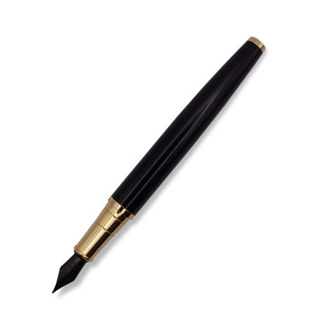 FPOF-003-1 Black and Gold Fountain Pen with Black Nib FPOF-003-1 Black and Gold Fountain Pen with Black Nib