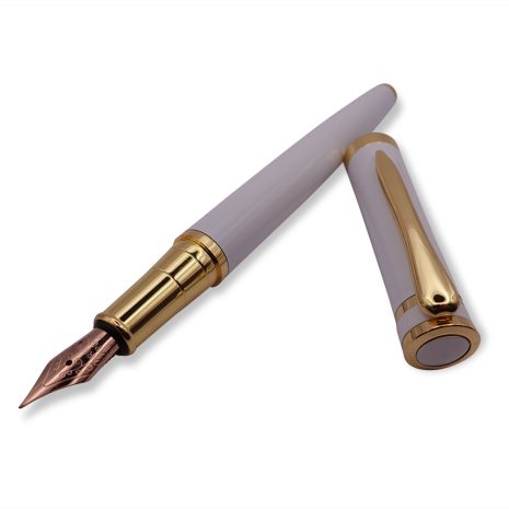 FPOF-025-2 Grey porcelain fountain pen with rose gold nib FPOF-025-2 Grey porcelain fountain pen with rose gold nib