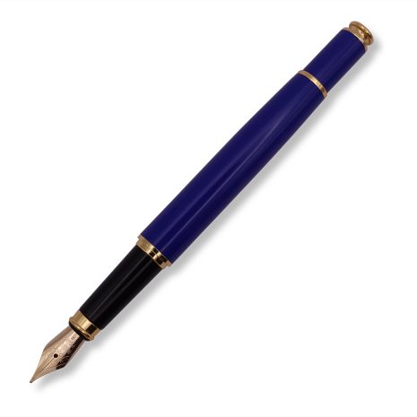 FPOF-036-1 Royal Blue and Gold Fountain Pen with Yellow Gold Nib FPOF-036-1 Royal Blue and Gold Fountain Pen with Yellow Gold Nib
