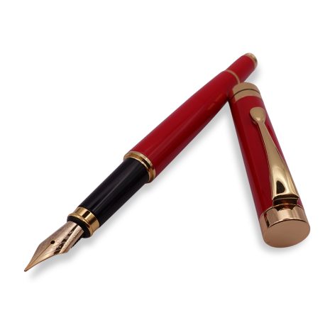 FPOF-050-2 Red and Gold Fountain Pen with Yellow Gold Nib FPOF-050-2 Red and Gold Fountain Pen with Yellow Gold Nib