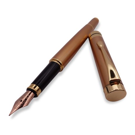 FPOF-052-2 Copper and Gold Fountain Pen with Rose Gold Nib FPOF-052-2 Copper and Gold Fountain Pen with Rose Gold Nib